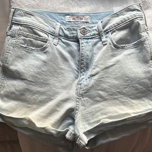 High waisted jean shorts
